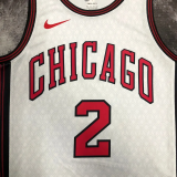 22-23 Bulls BALL #2 White City Edition Top Quality Hot Pressing NBA Jersey