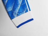 1988 Germany Away Blue Long sleeves Retro Soccer Jersey