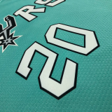 22-23 Sa Spurs GINOBILI #20 Blue City Edition Top Quality Hot Pressing NBA Jersey