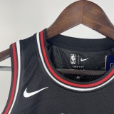 2023 BULLS JORDAN #23 Black Top Quality Hot Pressing Kids NBA Jersey