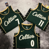 22-23 Celtics TATUM #0 Green City Edition Top Quality Hot Pressing NBA Jersey