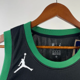 22-23 CELTICS TATUM #0 Black Top Quality Hot Pressing NBA Jersey (Trapeze Edition)
