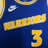 22-23 WARRIORS POOLE #3 Blue Top Quality Hot Pressing NBA Jersey (Retro Logo)