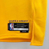 22-23 LAKERS O'NEAL #34 Yellow Top Quality Hot Pressing NBA Jersey