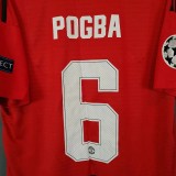 2018-2019 Man Utd Home Long sleeves Retro Soccer Jersey