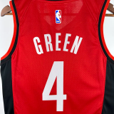 22-23 ROCKETS GREEN #4 Red Away Top Quality Hot Pressing NBA Jersey