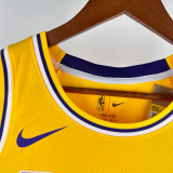 22-23 LAKERS O'NEAL #34 Yellow Top Quality Hot Pressing NBA Jersey