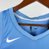 TIMBERWOLVES EDWARDS #5 Azure Top Quality Hot Pressing NBA Jersey