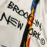 22-23 NETS White City Edition Top Quality NBA Pants