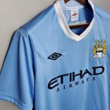 2011-2012 Man City Home Retro Soccer Jersey