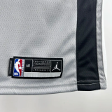 20-21 SA Spurs LEONARD #2 Grey Top Quality Hot Pressing NBA Jersey (Trapeze Edition)