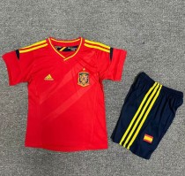 2012 Spain Home Retro Kids Soccer Jersey