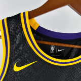 LAKERS TOSCANO #95 Black Top Quality Hot Pressing NBA Jersey