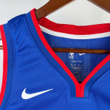 22-23 Pistons ROSE #25 Blue Top Quality Hot Pressing NBA Jersey(V领)