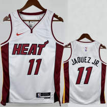 22-23 HEAT JAQUEZ JR. #11 White Top Quality Hot Pressing NBA Jersey 22-23 HEAT JAQUEZ JR. #11 White Top Quality Hot Pressing NBA Jersey