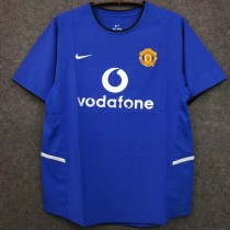 2002-2004 Man Utd Away Blue Retro Soccer Jersey 2002-2004 Man Utd Away Blue Retro Soccer Jersey