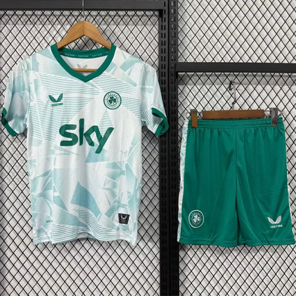 25-26 Ireland Away Kids Soccer Jersey 1:1 Thai Quality
