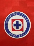 25-26 Cruz Azul Red Goalkeeper Kids Soccer Jersey 1:1 Thai Quality