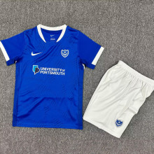 25-26 Portsmouth Home Kids Soccer Jersey