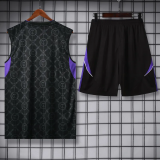 25-26 RMA Black Tank Top And Shorts Suit