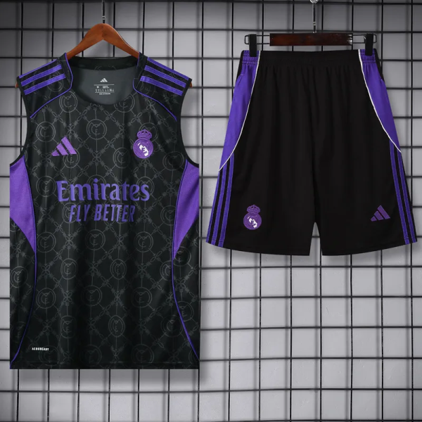 25-26 RMA Black Tank Top And Shorts Suit