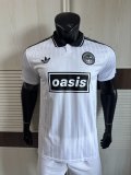 2025 AD Oasis Joint Edition #25 White Black Player Version Polo Short Sleeve