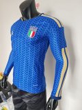25-26 Italy Home Long sleeves Player Version Soccer Jersey*长袖球员