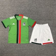 25-26 Mexico Green Special Edition Kids Soccer Jersey