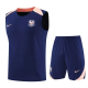 25-26 France High Quality Tank Top And Shorts Suit
