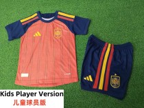 2026 Spain Home Kids Player Version Soccer Jersey (球员童装)