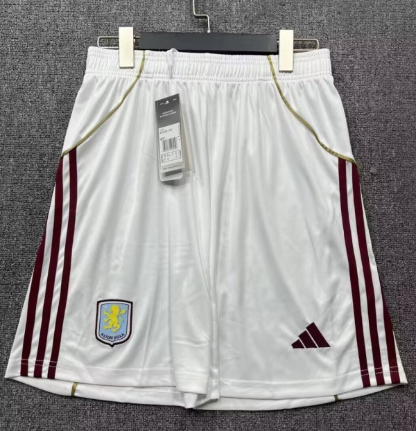 25-26 Aston Villa Home Shorts Pants