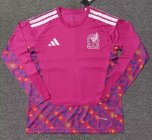 25-26 Mexico Goalkeeper Long Sleeve Fans Soccer Jersey (长袖)