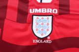 1998 England Away Kids Retro Soccer Jersey