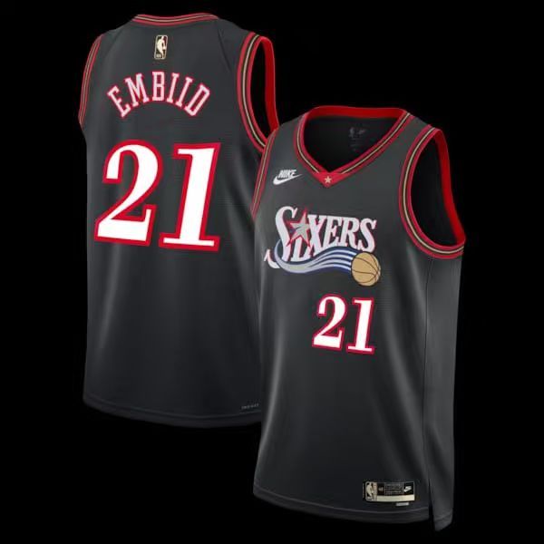 25-26 76ERS  EMBIID #21  City Edition Top Quality Hot Pressing NBA Jersey