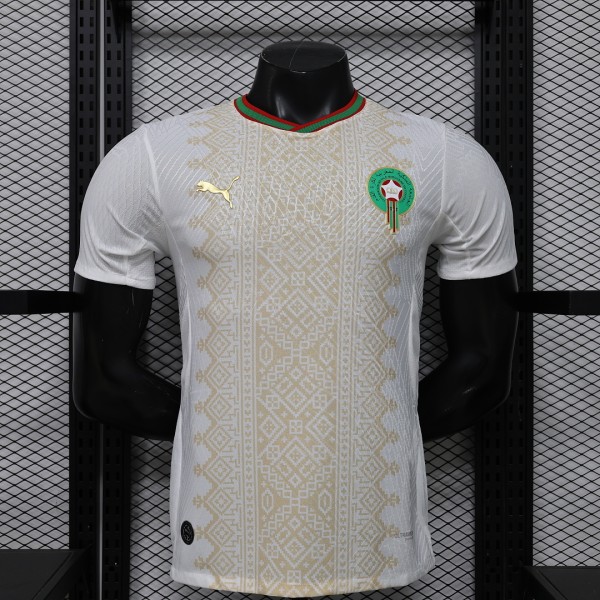 2026 World Cup Morocco Away Player Version Soccer Jersey