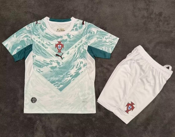 2026 Portugal Away Kids Soccer Jersey