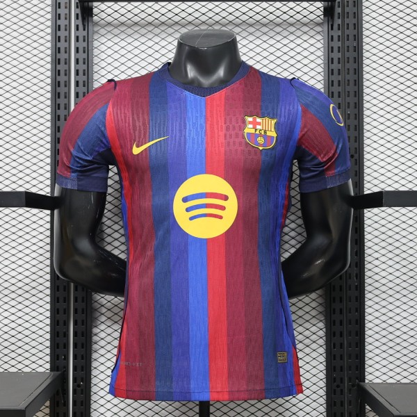 26-27 BAR Home Player Version Soccer Jersey