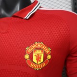 26-27 Man Utd Home Long sleeves Player Version Soccer Jersey