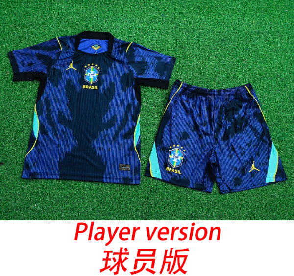 2026 World Cup Brazil Away Player Version Kids Soccer Jersey*球员童装