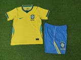 2026 World Cup Brazil Home Player Version Kids Soccer Jersey*球员童装