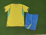 2026 World Cup Brazil Home Player Version Kids Soccer Jersey*球员童装