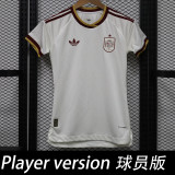 2026 World Cup Spain Away Women Player version Soccer Jersey (女)球员版