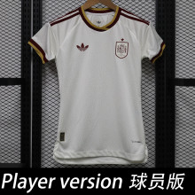 2026 World Cup Spain Away Women Player version Soccer Jersey (女)球员版