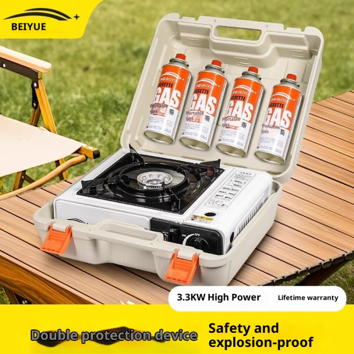 Portable card magnetic outdoor card stove, outdoor stove, cooking utensil, gas stove, hot pot gas tank stove, gas stove, complete set