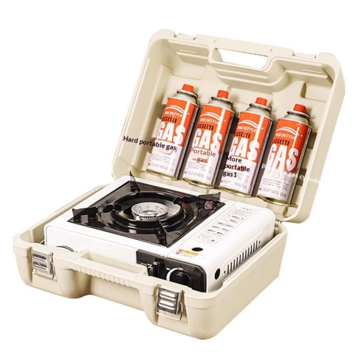 Portable card magnetic outdoor card stove, outdoor stove, cooking utensil, gas stove, hot pot gas tank stove, gas stove, complete set
