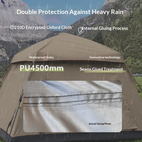 Outdoor Fully Automatic Portable Camping Inflatable Tent Tarp Fishing Field Gear Thickened Sun Protection Quick-Set Tent