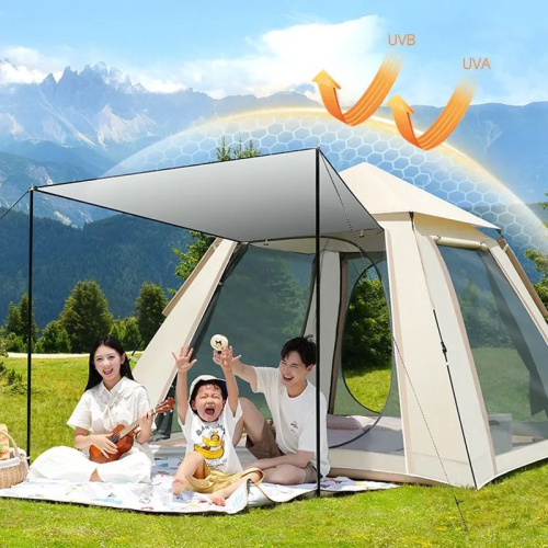 Indoor children's tent, outdoor camping, folding, portable, thick, windproof, camping, overnight camping, floor covering, all free of charge