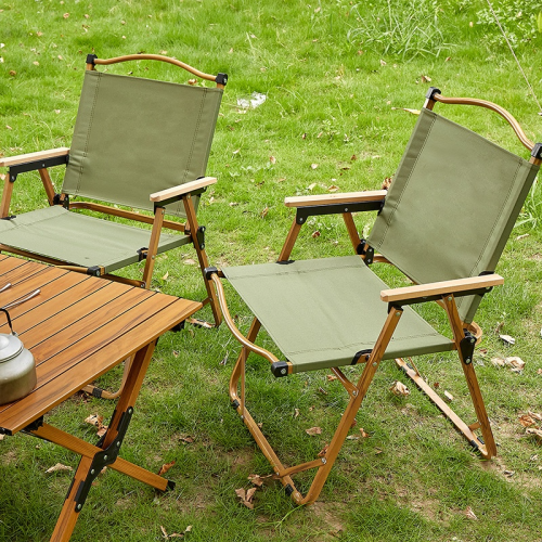 Outdoor portable folding chair Kemet chair Aluminum alloy camping table Ultra light backrest chair Camping supplies Beach chair