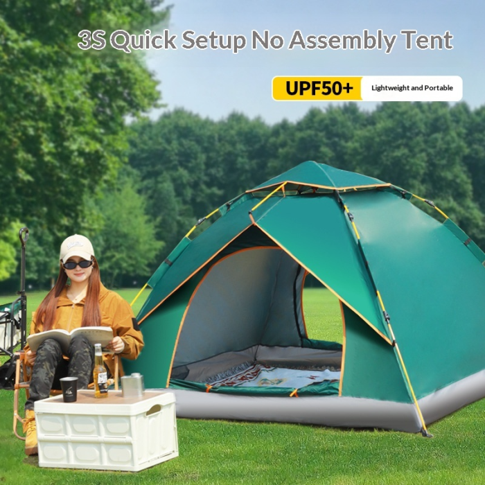 Tent Outdoor Picnic Camping Portable Foldable Automatic Thickened Rainproof Sunscreen Park Outdoor Camping Wholesale