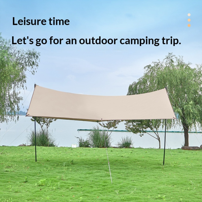 Outdoor Sky Tent Camping Portable Camping Picnicking Sunscreen and Rainproof Thickened UV resistant Cooling Shed Sunshade